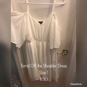 Torrid Off the Shoulder Dress